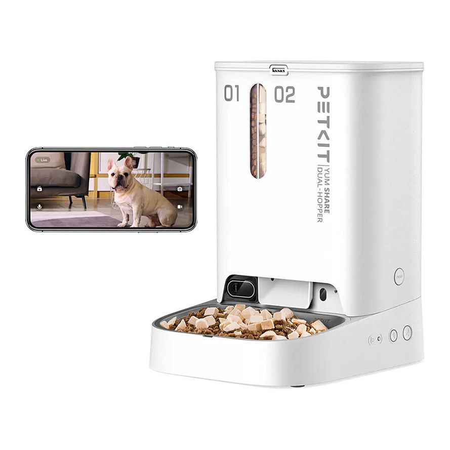 PETKIT YumShare Dual-Hopper Automatic Feeder with Camera