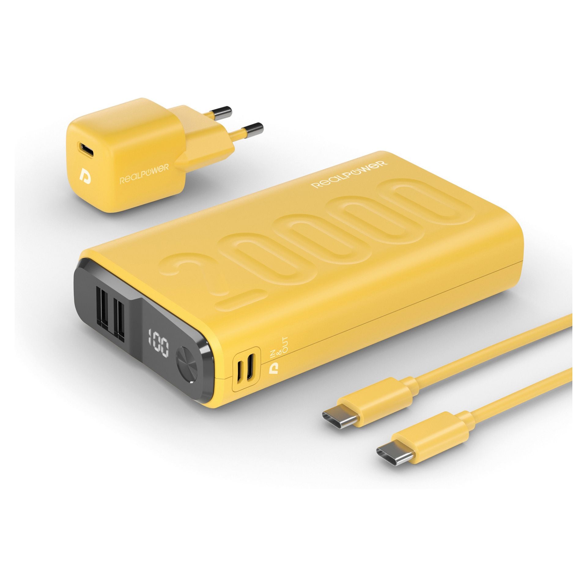 RealPower Powerbank PB-20000 Set 20.000mAh