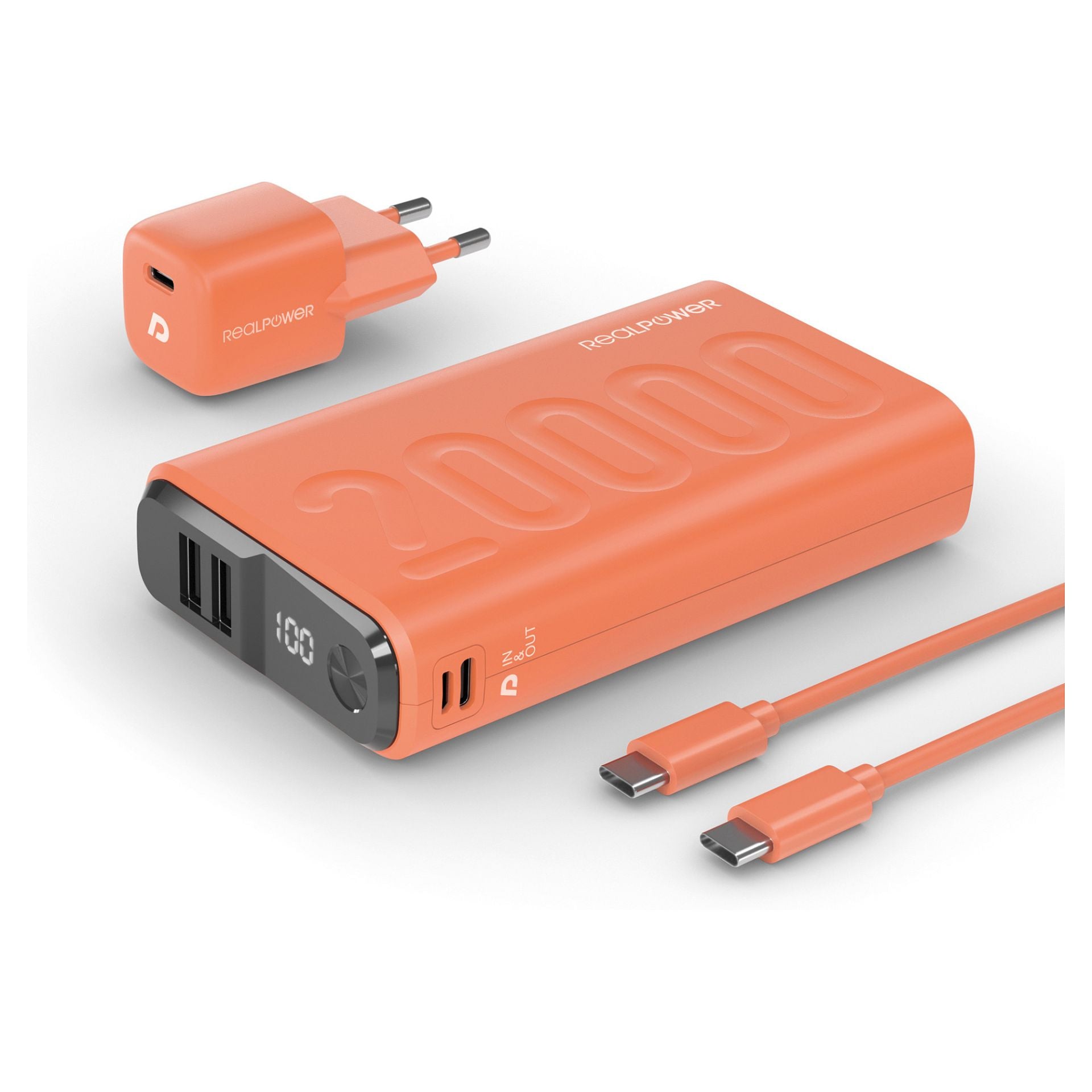 RealPower Powerbank PB-20000 Set 20.000mAh