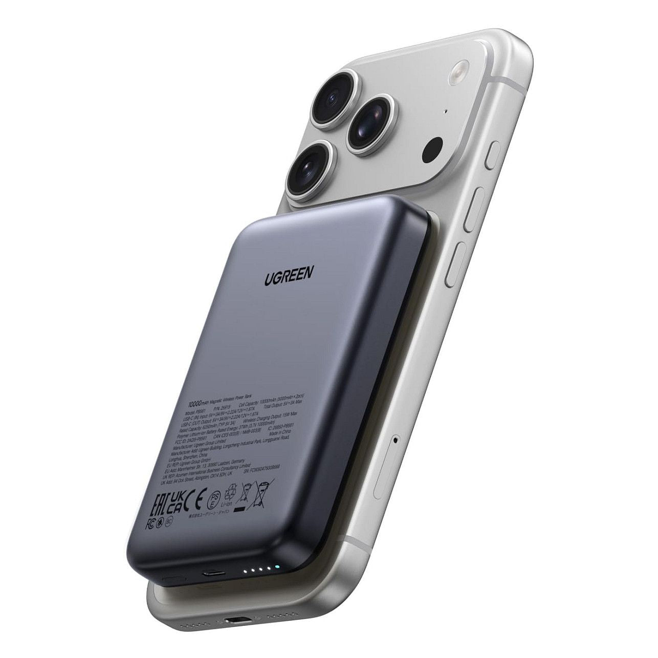 UGREEN PB561 Magnetic Wireless Power Bank 10,000mAh incl. USB-C Cable