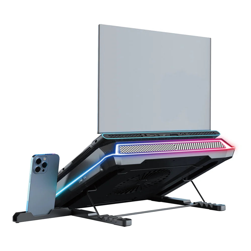 USB-C Laptop Cooling Pad + Phone Holder,