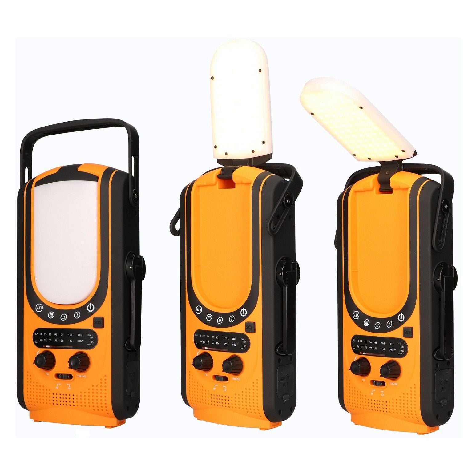 Power Ranger EPS-6000 Powerbank, 6000mAh, Radio, LED-Lamp, Dynamo, Solarpanel