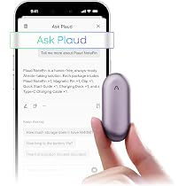 PLAUD NotePin S AI Note Taker (Silver or Purple)