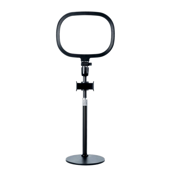 WF FL-S20D 9" Flat Fill Light With 17.3" Desktop Stand Full-Screen Soft Lighting for Video Recording, Makeup, Live Stream