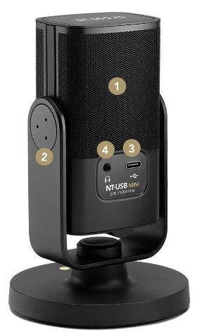 Broadcast Rode Microphones NT-USB Mini Black