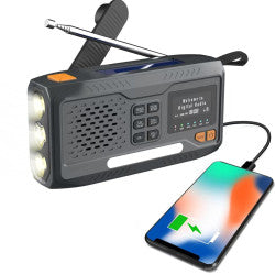 Emergency Radio Wireless Solar with Crank Dynamo Powerbank