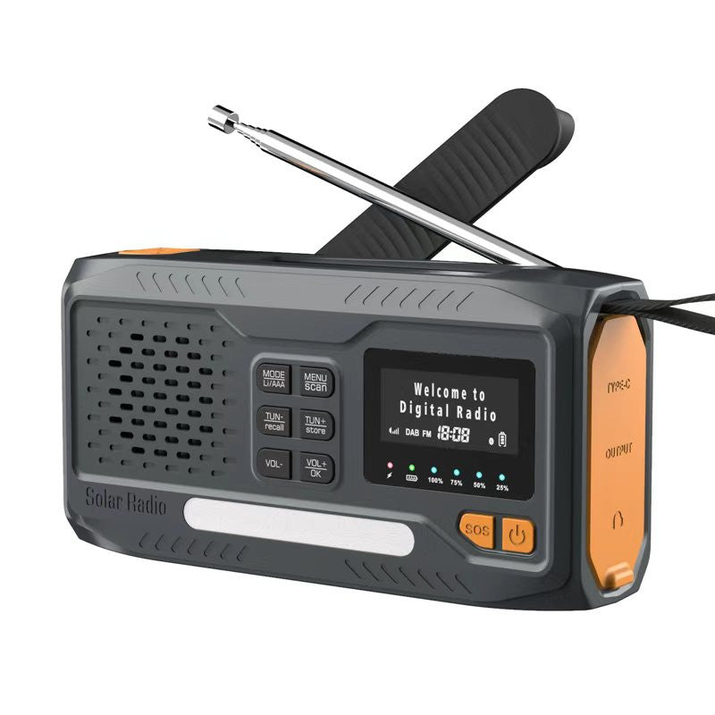 Emergency Radio Wireless Solar with Crank Dynamo Powerbank